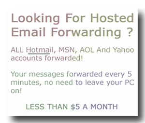 hosted hotmail forwarding