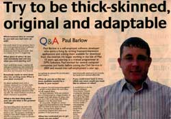 me in the news paper